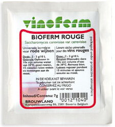 Sušené vínne kvasnice BIOFERM ROUGE 7gr
