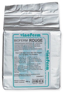 Sušené vínne kvasnice BIOFERM ROUGE 500 gr