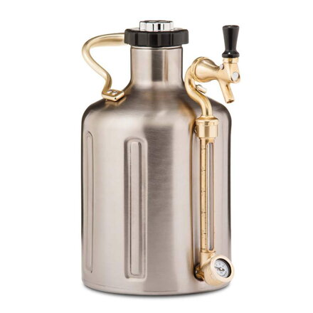 GrowlerWerks uKeg ™ 128 nerezová oceľ - 3,8 l