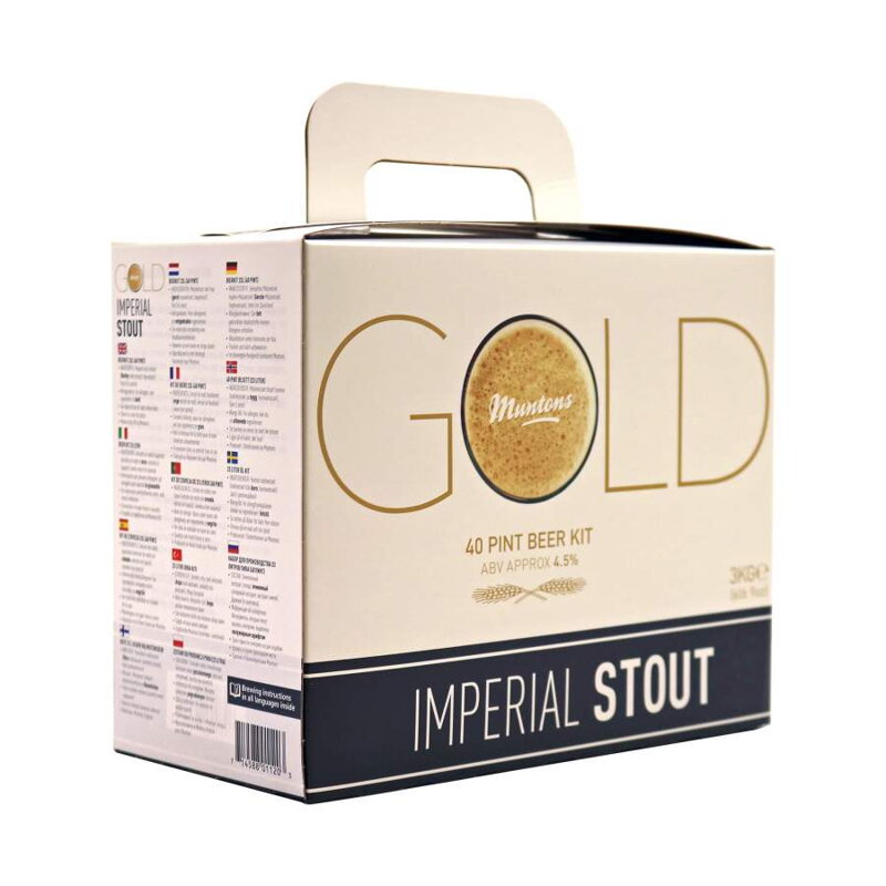 Sada na výrobu piva MUNTONS Gold imperial stout 3kg Sada na výrobu piva MUNTONS Gold imperial stout 3kg