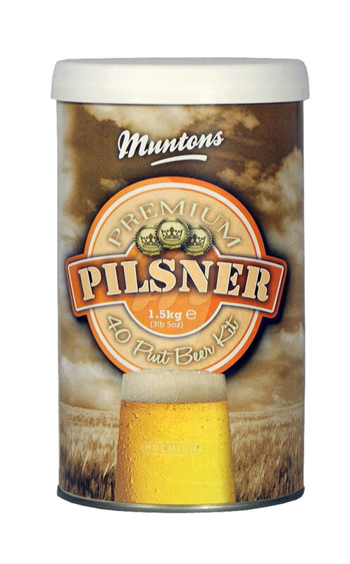 Sada na výrobu piva MUNTONS premium pils 1.5kg Sada na výrobu piva MUNTONS premium pils 1.5kg