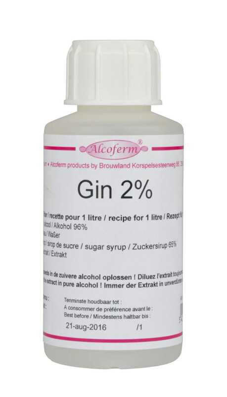 Extrakt gin ALCOFERM 2% 100 ml Extrakt gin ALCOFERM 2% 100 ml